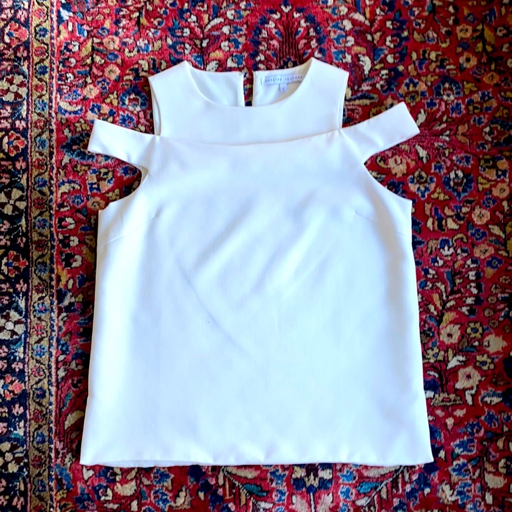 English factory off white halter top size L